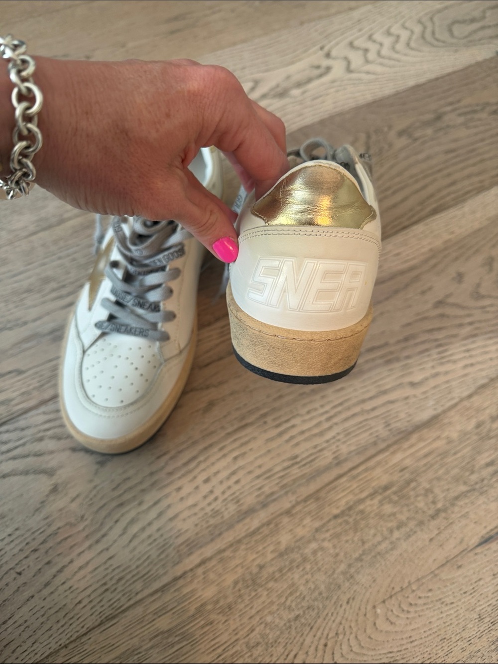 Golden Goose Ball Star with Gold Star and Heel tab 38 BRAND NEW - Picture 12 of 15